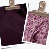 Kit couture - grand cabas en velours aubergine