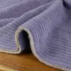 Tissu velours côtelé fausse fourrure - lilas x 10 cm