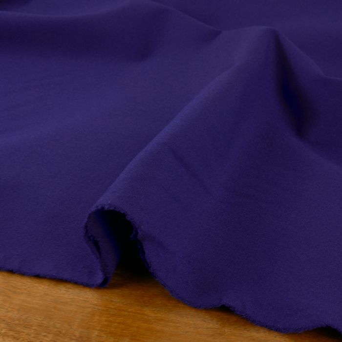 Tissu jersey punto lourd viscose - violet x 10 cm