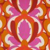 Tissu twill viscose art décoratif haute couture - orange x 10 cm