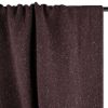 Tissu lainage tweed chevrons haute couture - aubergine x10 cm