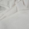 Tissu doudou polaire uni - blanc x 10 cm