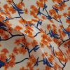 Tissu toile cirée fleurs Amalie Orange - Au Maison x 10 cm